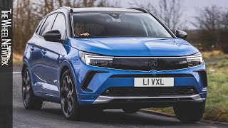 2022 Vauxhall Grandland Ultimate 130PS Petrol Manual  Cobalt Blue  Driving Interior Exterior [upl. by Maddocks]