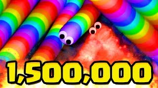 SLITHERIO 1500000 WORLD RECORD SPECIAL Slitherio Team Gameplay [upl. by Latrell689]