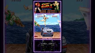 Car bonus crash duo  SF2 WW shorts streetfighter ryu guile toolassisted fightingames arcade [upl. by Sandry]