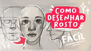 COMO DESENHAR ROSTO FÁCIL [upl. by Cirdor132]