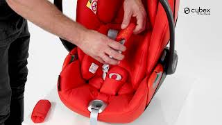 How to Take out the Newborn Inlay I Cloud Z2 iSize Car Seat I CYBEX [upl. by Eitnom]