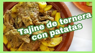 🥣 TAJINE DE TERNERA con patatas cocina de Marruecos [upl. by Grannie]