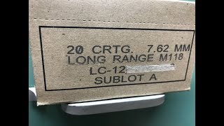 762x51mm 175gr BTHP LR M118 Lake City [upl. by Pratt]