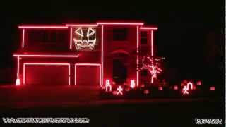 Halloween Light Show 2011  Thriller [upl. by Asiled695]