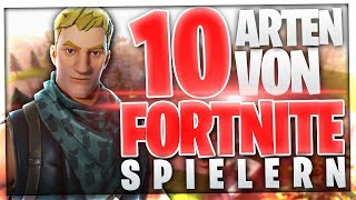 10 ARTEN von FORTNITE SPIELERN  Fortnite Spieler die jeder kennt  BaumBlau [upl. by Thorlay]