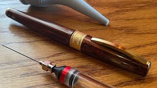 How to Clean A CartridgeConverter Fountain Pen Feat Visconti Mirage Mythos [upl. by Crabb]