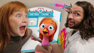 TURKEY DANCE family song Adley amp Niko visit Doctor Dad for STiCKER POX and TURKEY FEET Music Video [upl. by Oniram888]