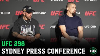 Robert Whittaker quotI still believe Im better than Dricus Du Plessisquot  UFC 298 Press Conference [upl. by Orozco532]