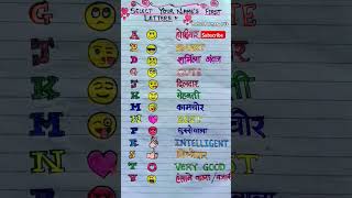 Select Your Names First Letter Part 2 shorts ytshorts choose trending viral rahulparmararts [upl. by Kathlin]