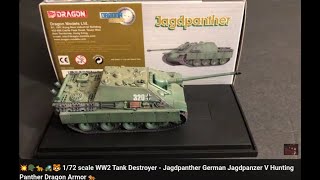 💥🪖🐆🚜🐯 172 scale WW2 Tank Destroyer  Jagdpanther German Jagdpanzer V Hunting Panther Dragon Armor 🐅 [upl. by Tuchman181]