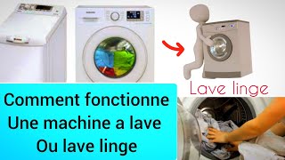 Comment fonctionne un machine a lavelave linge [upl. by Enilehcim]