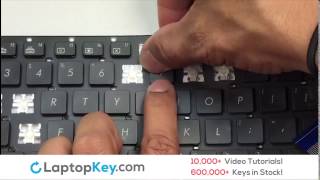 ASUS G75 Keyboard Key Repair Guide  Retainer Clips Assembly [upl. by Giuliana]