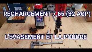 RECHARGEMENT 765 BROWNING 32 ACP LEVASEMENT ET LA POUDRE [upl. by Hnib588]