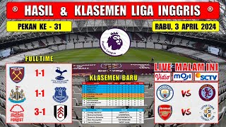 Hasil Liga Inggris Tadi Malam  WEST HAM vs TOTTENHAM  NEWCASTLE vs EVERTON  EPL 2024 Pekan Ke 31 [upl. by Kristo]