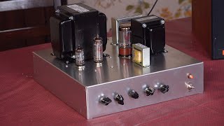 First Amplifier Demo EL84 MonoBlock ClassA [upl. by Yregerg]