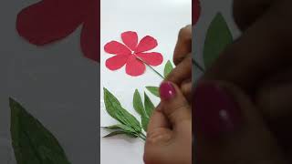 How To Make Easy Crepe Paper Flowers flowers easy shorts [upl. by Radferd459]