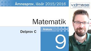 ÅK 9 NATIONELLA PROVET I MATEMATIK VT 2016 Del C undersökande uppgift [upl. by Reiniar602]