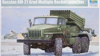 Trumpeter Russian BM21 Grad Multiple Rocket Launcher 135 [upl. by Dareece]