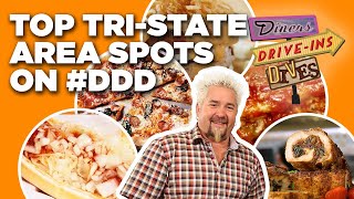 Top DDD 10 TriState Area Restaurants with Guy Fieri  Diners DriveIns and Dives  Food Network [upl. by Edny]