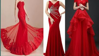 TOP 10 GORGEOUS RED EVENING DRESSES 2019  PROM DRESSES  GOWNS [upl. by Tillford]