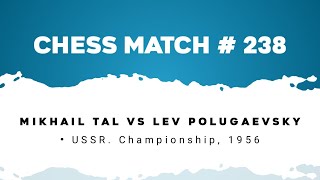 Mikhail Tal vs Lev Polugaevsky • USSR Championship 1956 [upl. by Yellek]