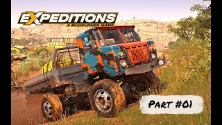 Expeditions A MudRunner game  Part 01  TUZ 16 Actaeon  Our first mission Expeditions offroad [upl. by Helaina]