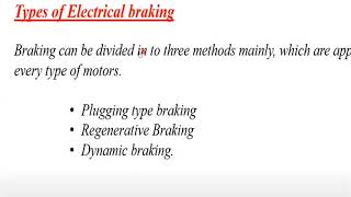 LEC12 PLUGGING AND RHEOSTATIC BRAKING [upl. by Jaenicke250]