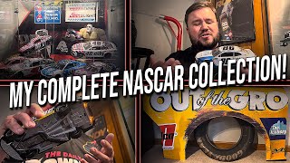 COMPLETE SHOWCASE of Our Personal NASCAR Memorabilia Collection  NASCAR Room Tour [upl. by Kennith770]