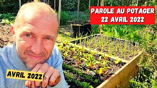 Premier tour de potager et carrés potager  saison 2022 [upl. by Denman]