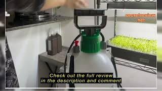 Review VIVOSUN 1 Gallon Pump Pressure Sprayer 4L Pressurized Lawn amp Garden Water Spray Bottle with [upl. by Tnahsin]