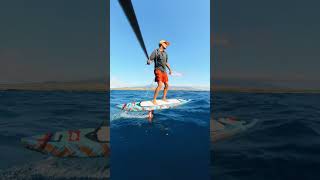 SUP Downwind Foiling with larryfoiler in Australia  Glide with Confidence Using RSPro Rail Saver [upl. by Ranger]