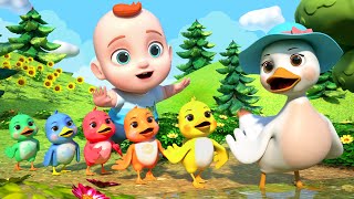 Cinco Patitos  Música Para Niños  Leo en Español [upl. by Sherm370]