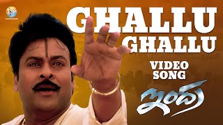 Ghallu Ghallu Full Video Song  Indra  Chiranjeevi  Mani Sharma  B Gopal  S P Balasubrahmanyam [upl. by Frendel]