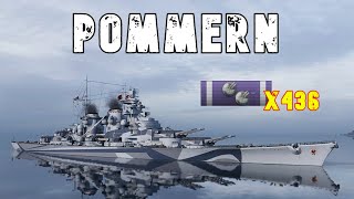 World of WarShips Pommern  6 Kills 217K Damage [upl. by Yartnoed]