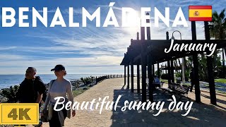 🇪🇦4K Benalmádena BEAUTIFUL Sunny Day Update January 2023  Costa del Sol Holiday Village Andalucía [upl. by Didier]