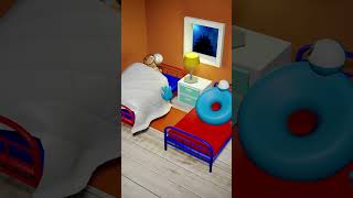 Grannys Blanket Escape Trick animation  Tua ngược mọi thứ  Upside Down tuanguocmoithu [upl. by Coniah]