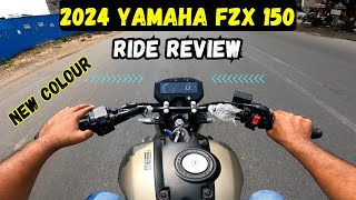 2024 Yamaha FZX 150 Ride Review  New Colour Updates  Price amp Mileage [upl. by Noakes]