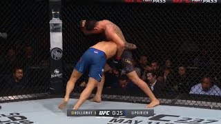 Dustin Poirier vs Max Holloway Highlights Full Fight Video UFC 236 [upl. by Suoiluj]