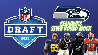 Seahawks seven round NFL mock draft [upl. by Llehsyt]