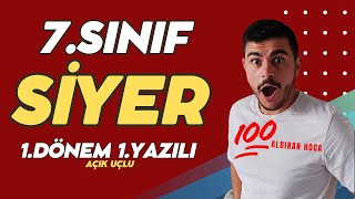 7 Sınıf Peygamberimizin Hayatı SİYER 1 Dönem 1 Yazılı Açık Uçlu [upl. by Kosey285]