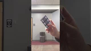 Throwing a playing card into a trashcan less than 10 mins [upl. by Tirzah]