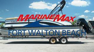 EXCELLENT Condition 2021 Harris Sunliner 230  Available TODAY at MarineMax Fort Walton Beach [upl. by Cory]