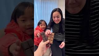 Chocolate prank on cute kid 🍫🤣❤️✅🌈😱🚀👧🏻 [upl. by Akemed759]