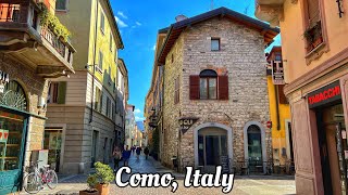 Como Italy walking tour 4K 60fps  Beautiful Italian town on Como lake [upl. by Lawson]