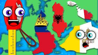 Explore Some Of The Smallest Countries In Europe By Area  Geography Songs For Kids  KLT Geography [upl. by Badr]