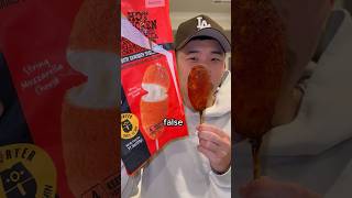 Hot Chicken Mozzarella Corn Dog corndog hmart koreanfood hotchicken spicy spicyfood [upl. by Zasuwa]