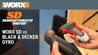 WORX SD™ vs Black amp Decker® Gyro™ [upl. by Ahsekyt]