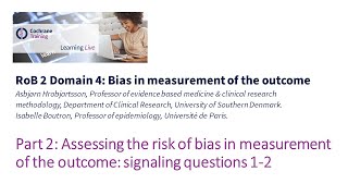 Part 2 Assessing the risk of bias in measurement of the outcome signalling questions 12 [upl. by Nicks]