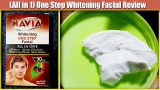 Navia One Step Whitening Facial Review Benefits Price Side Effects  Men Mask Cleanser amp Scrub [upl. by Ydnor235]