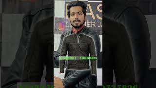 NEW DESIGN IN LEATHER JACKET leatherjackets trendingleather jafrabad [upl. by Yrem35]